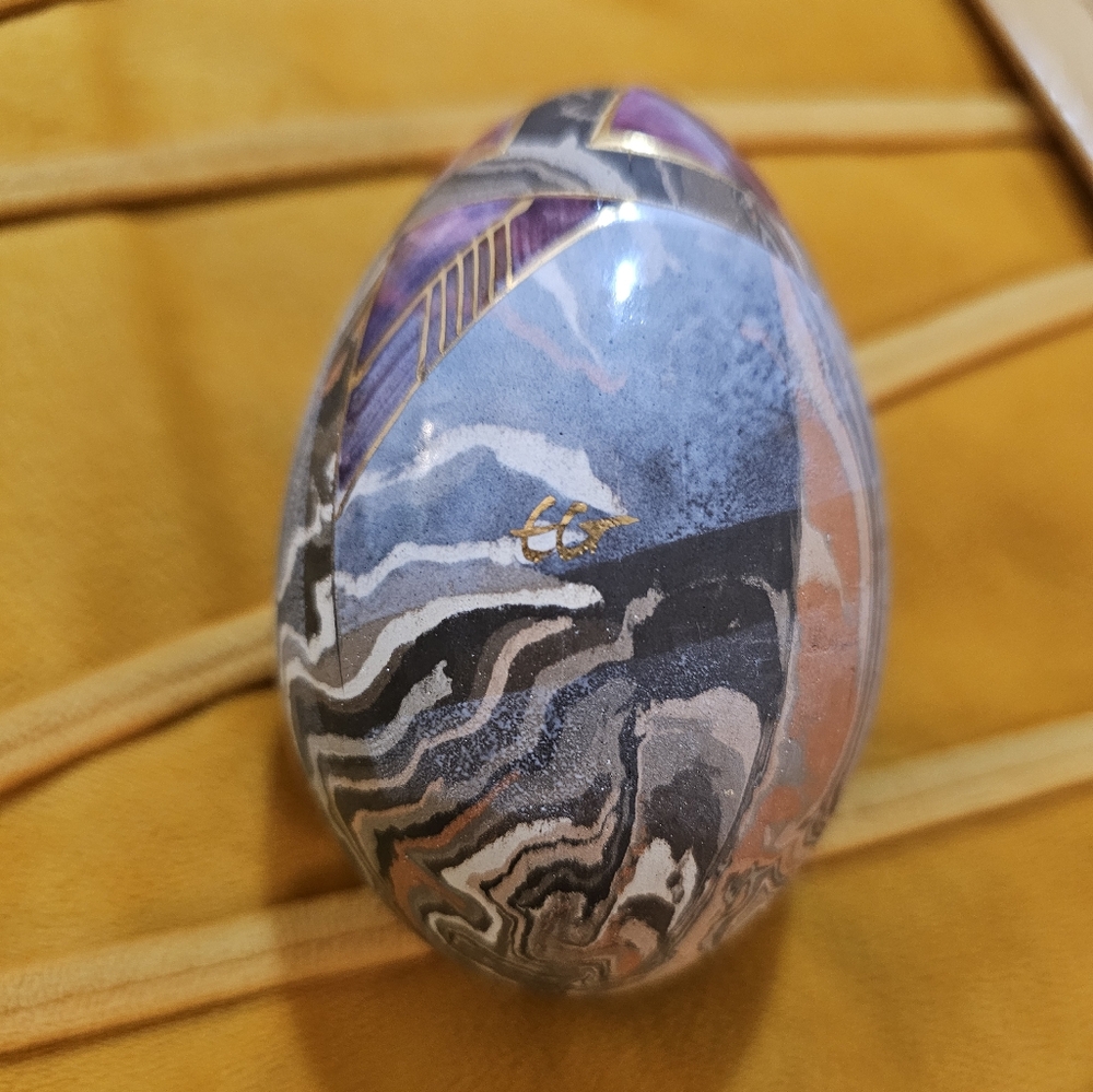 Abstract Multicolor Decorative Egg